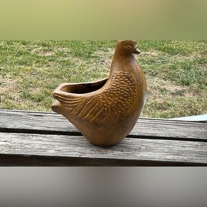 Hands made clay Dove